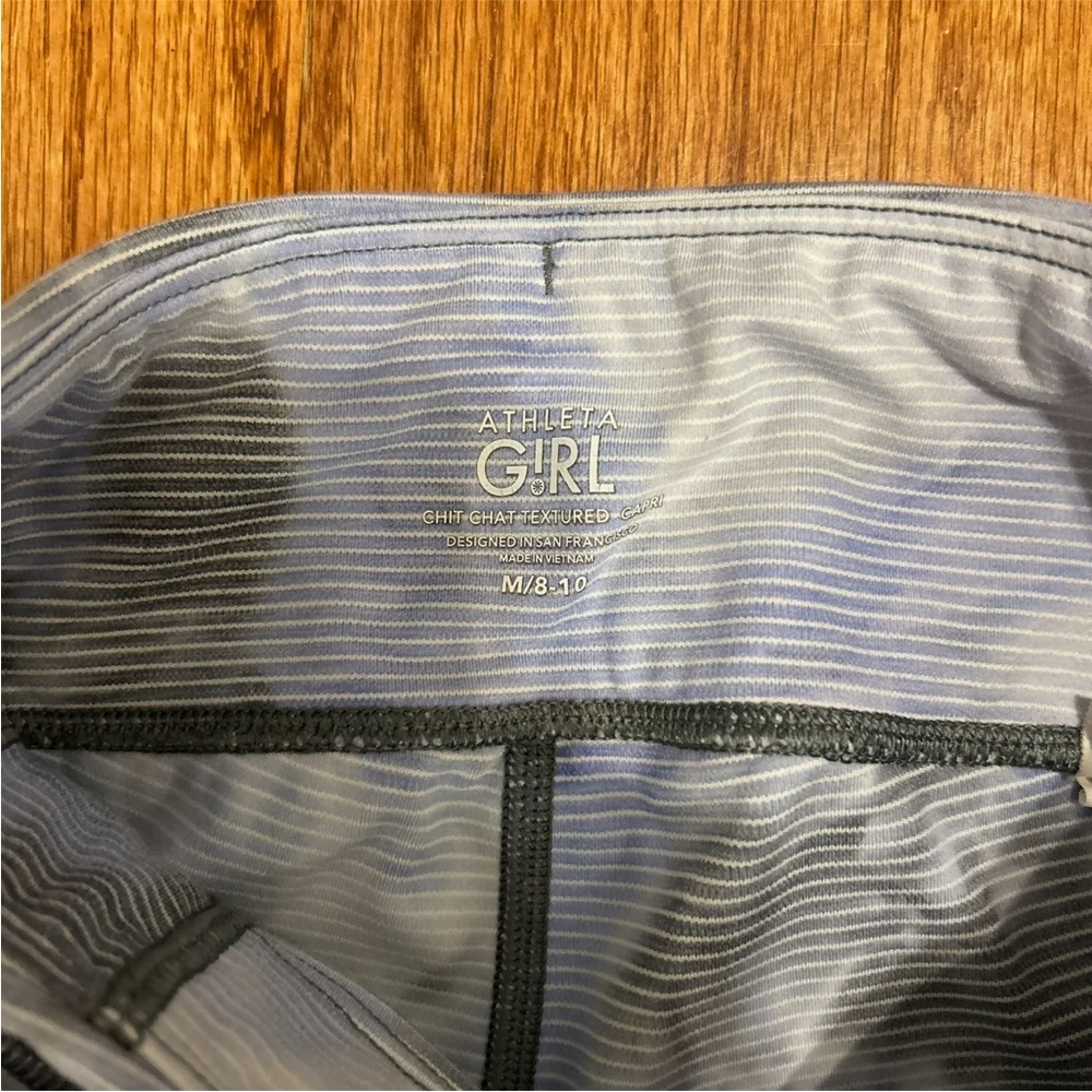 Athleta Girl Tie Dye Active Set Size M 8-10 Leggings + Crop Tank Yoga Gym - Picture 4 of 13